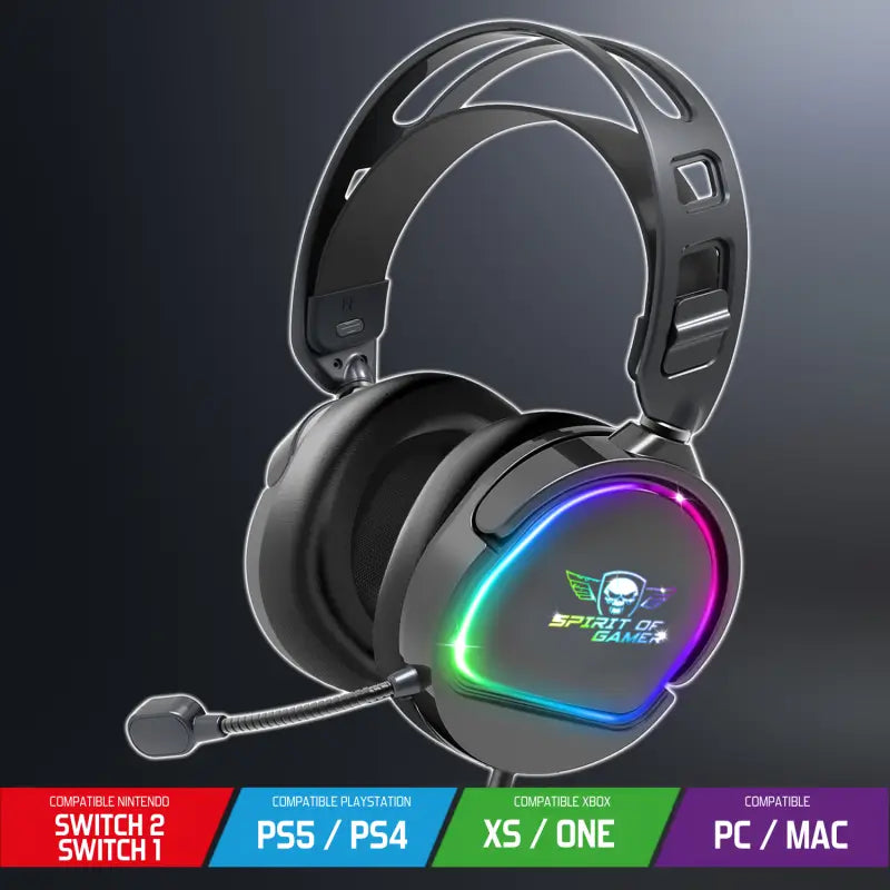 Casque gamer PRO-H6 Noir