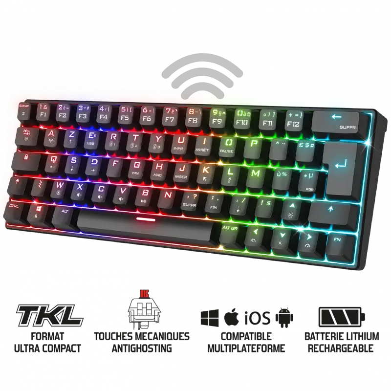 Clavier Gamer XPERT-K200 Noir